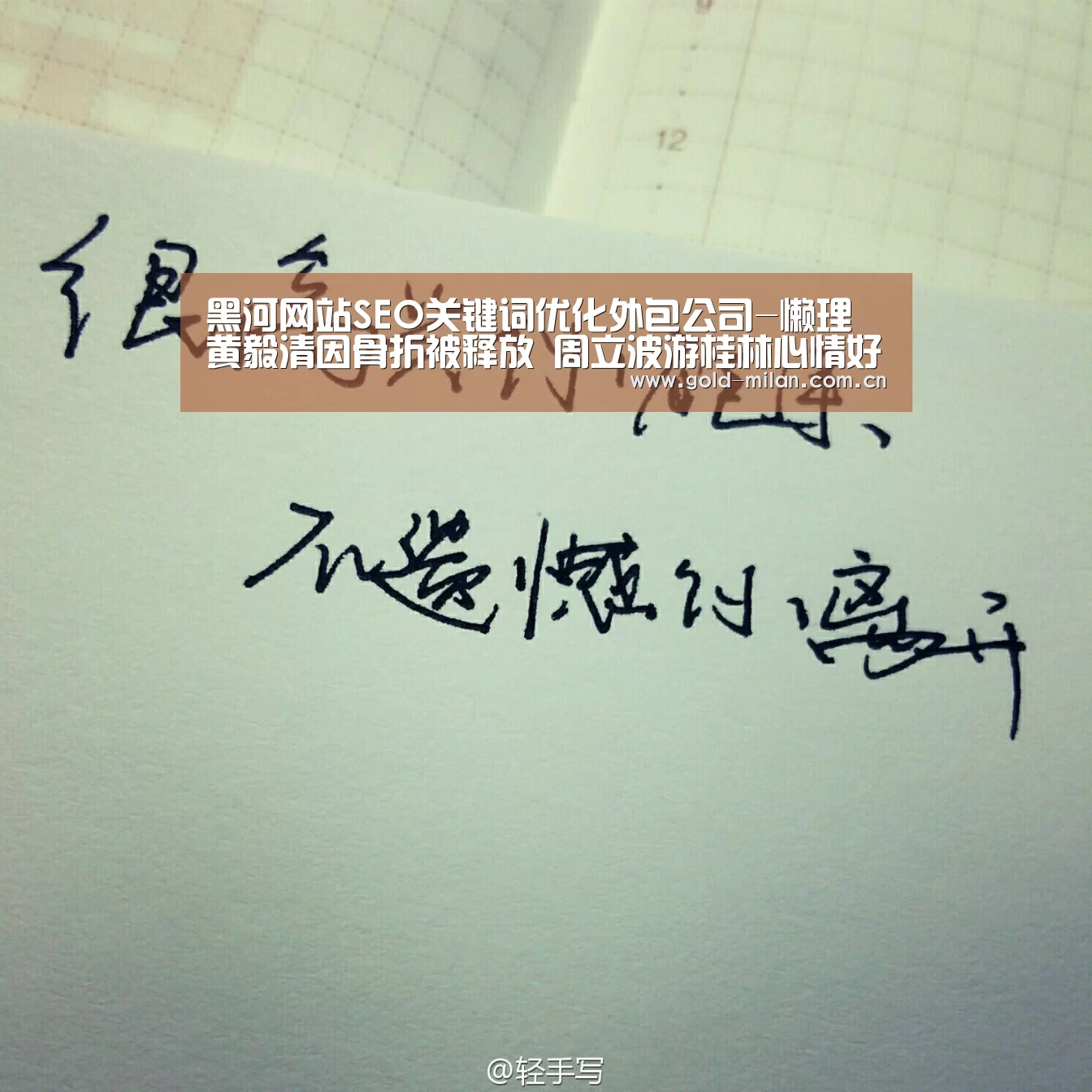 黑河网站SEO关键词优化外包公司-懒理黄毅清因骨折被释放 周立波游桂林心情好“米兰体育网页版”(图1) 米兰体育网页版